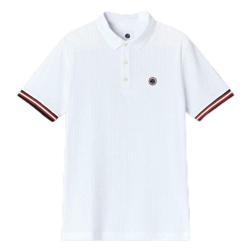 Pretty Green Mens Cressa Polo Shirt / White